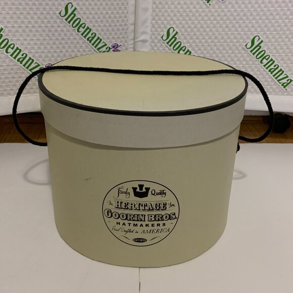 Vintage Goorin Bros Cardboard Hat Box Storage Container Paper Heritage Line - Picture 1 of 11